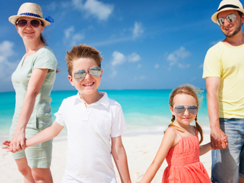 Family enjoying summer while following appropriate dental care habits in Florence, KY